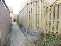 Tuinmuur met Schutting