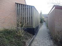 Tuinmuur met Schutting